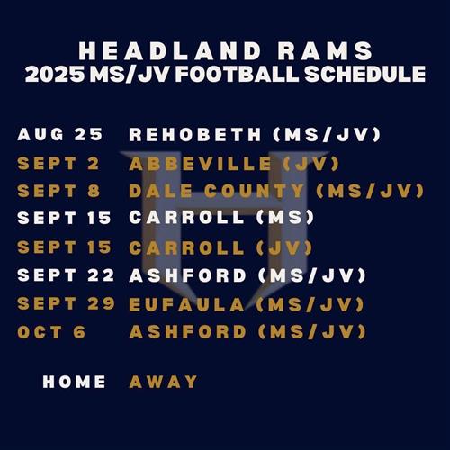 JV Football Schedule
